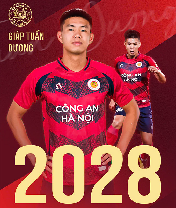 Young defender Giap Tuan Duong extended another 3 years with CAHN 