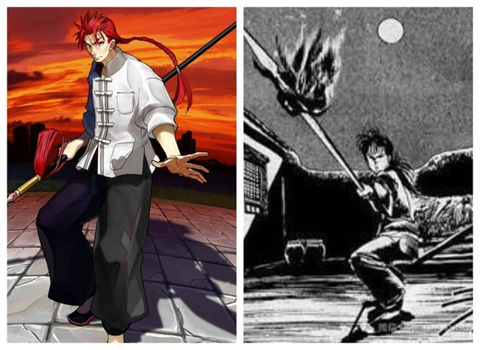 He was taken as a model for Japanese comic characters