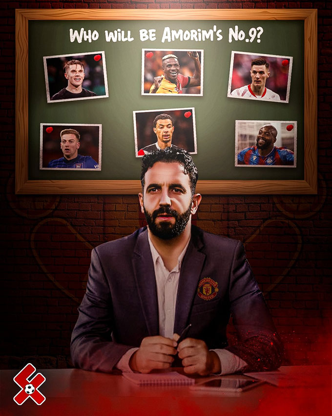 Coach Amorim is still having a headache to find new number 9 for MU