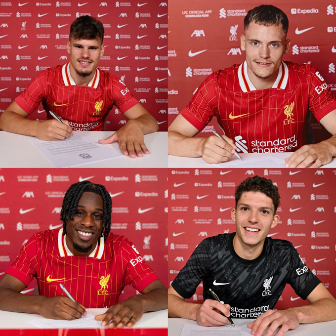 Earlier, Liverpool announced 4 rookies in the summer of 2025