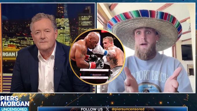 Jake Paul got angry in the live interview with journalist Piers Morgan