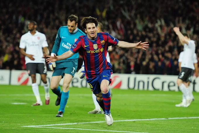 Messi has repeatedly sown for Arsenal