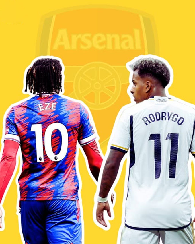 Eze and Rodrygo are Arsenal's transfer goals in the summer of 2025