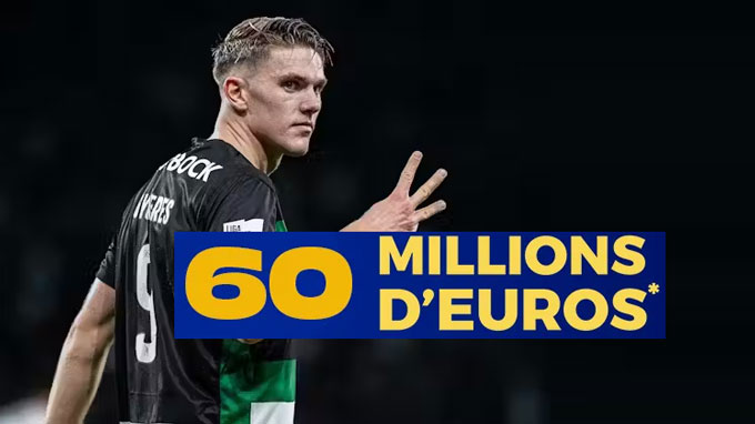 In the contract of Gyokeres, there is a clause that allows him to leave for only 60 million euros
