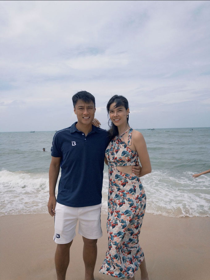 Ky Han re -exported fresh with her husband was the player Mac Hong Quan