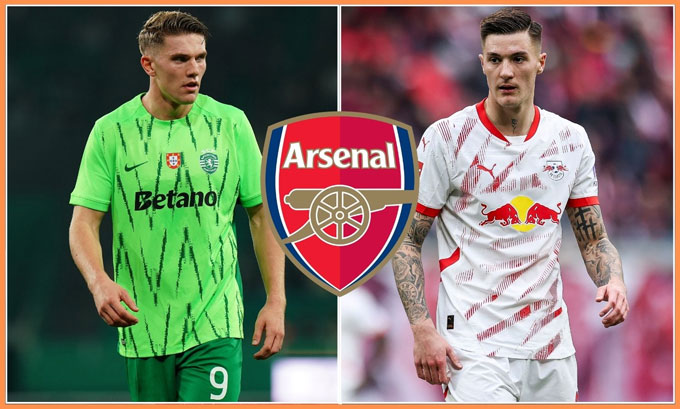 Gyokeres (left) and Sesko are the targets for the striker position that Arsenal are targeting