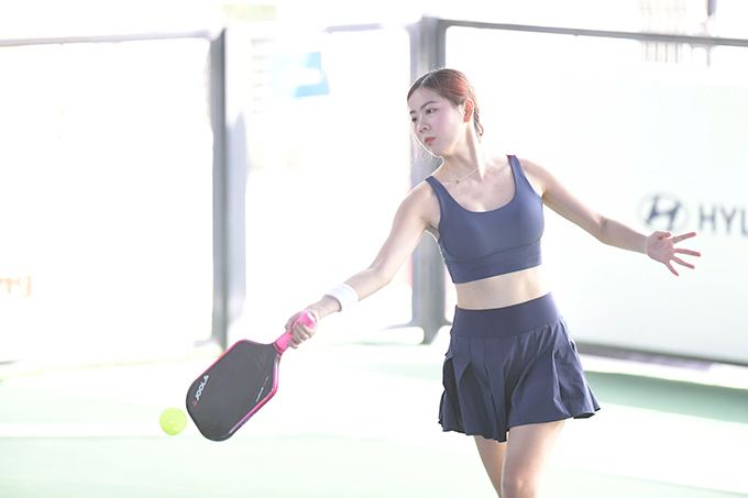 The beauty of Huong Ly is quite famous in the pickleball world