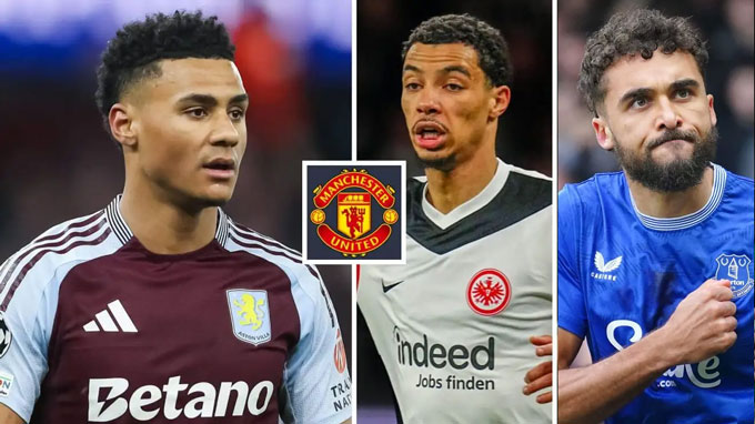 MU is still contacting the strikers (from left to) Watkins, Ekitike and Calvert-Lewin