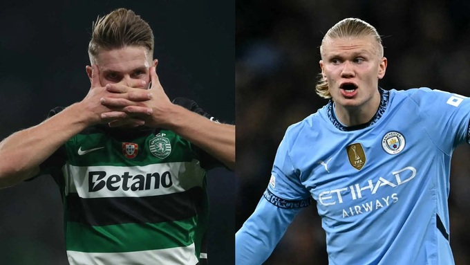 Gyokeres is praised better than striker Erling Haaland of Man City