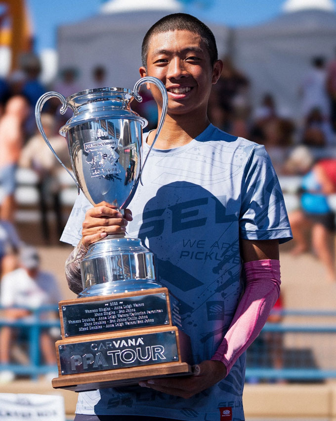 Quang Duong - Vietnamese -American talent - World Pickleball Championship PPA Tour 2024 in the US