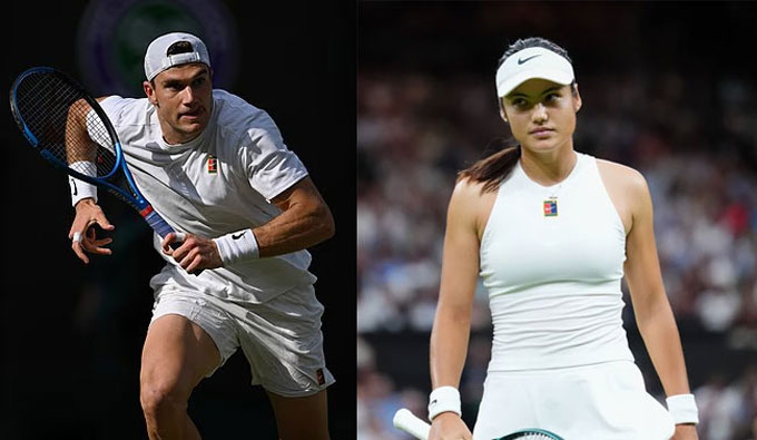 The hope of English tennis such as Draper (left) or Raducanu also stopped walking soon