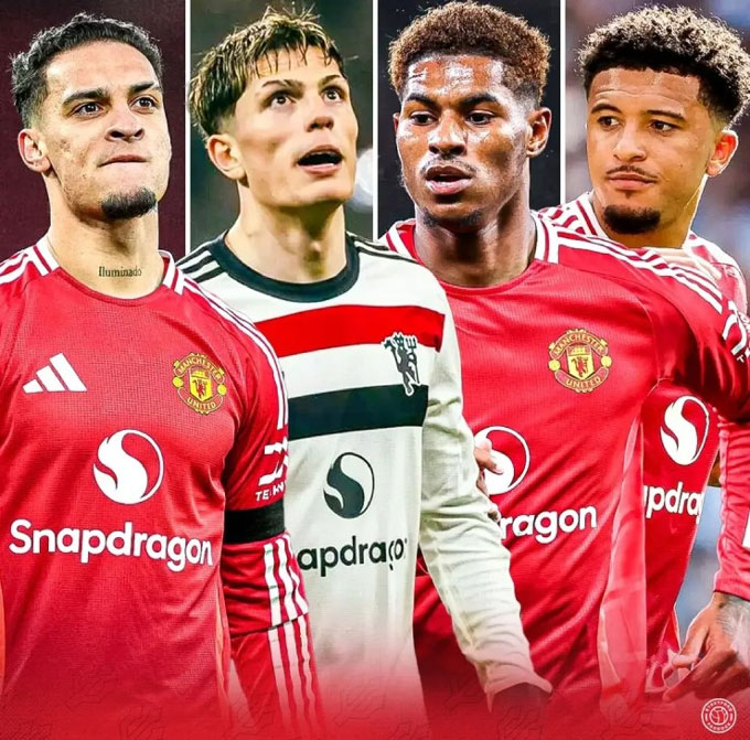 MU is trying to push away "redundant" such as (left) Antony, Garnacho, Rashford and Sancho