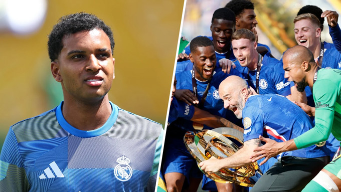 Rodrygo congratulated Joao Pedro and Chelsea Championship FIFA Club World Cup 2025