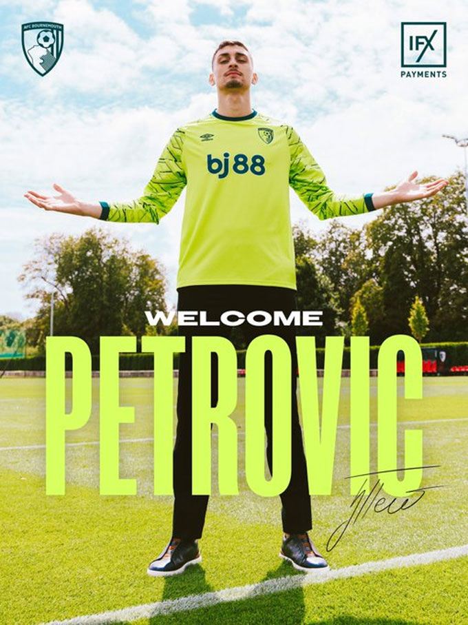 Petrovic has officially joined Bournemouth
