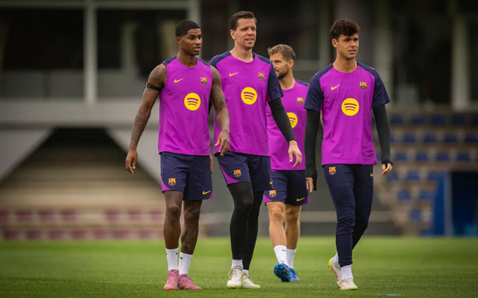 Rashford started training at Barca