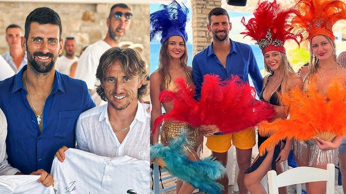   Modric has a summer vacation with Novak Djokovic