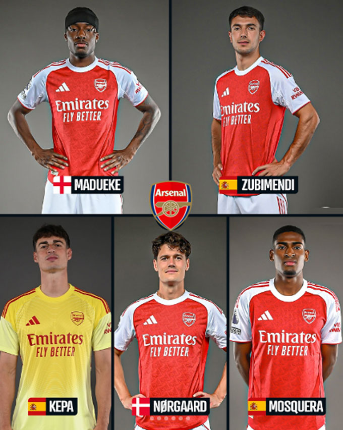 Arsenal brought back 5 rookies in the summer of 2025