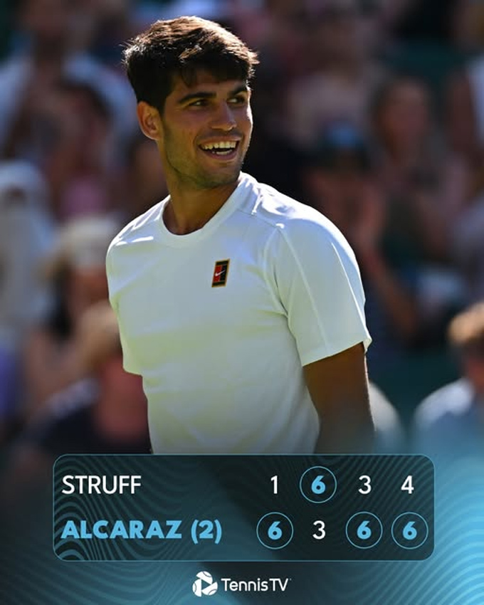 Alcaraz defeated Struff in round 3 Wimbledon 2025