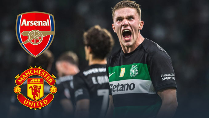 Gyokeres is being pursued by Arsenal and MU