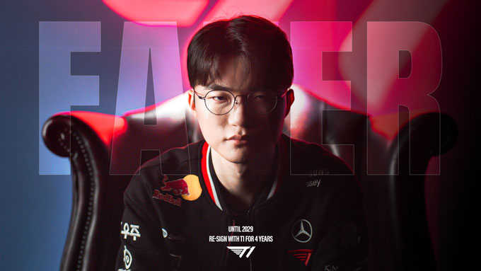 Faker stayed T1 to 2029
