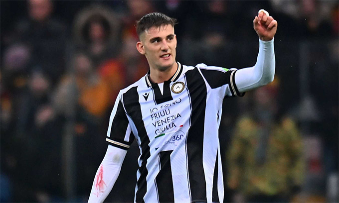 Lorenzo Lucca joined Napoli from Udinese