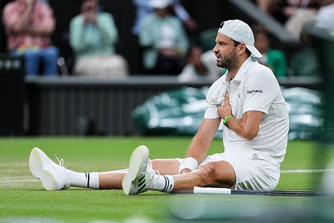 Dimitrov withdrew in the middle of the quarter -final against Jannik Sinner because of injury 