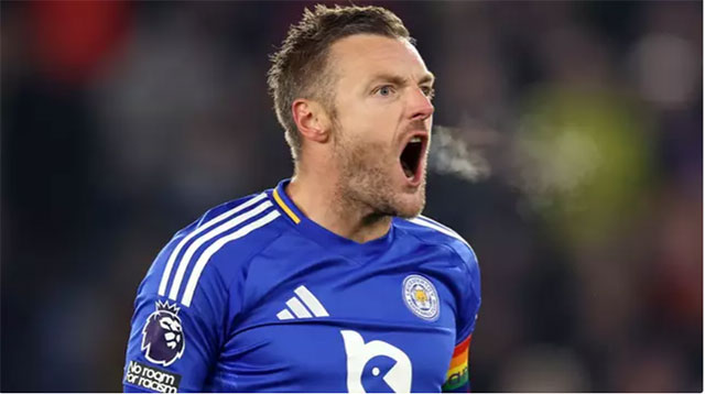 Vardy has scored in 11 consecutive games in the Premier League