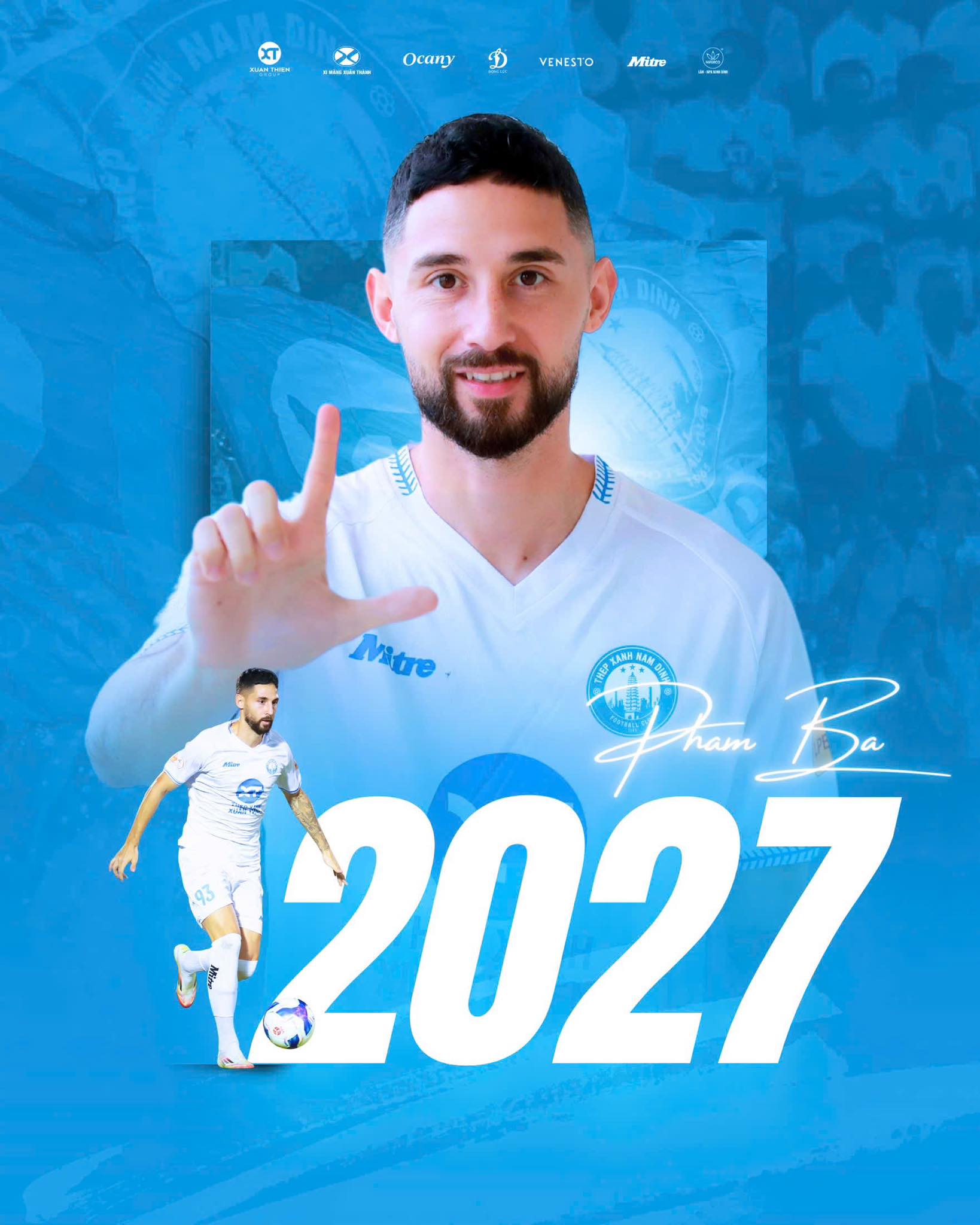 Nam Dinh officially closed the future of overseas Vietnamese star Kevin Ba 1