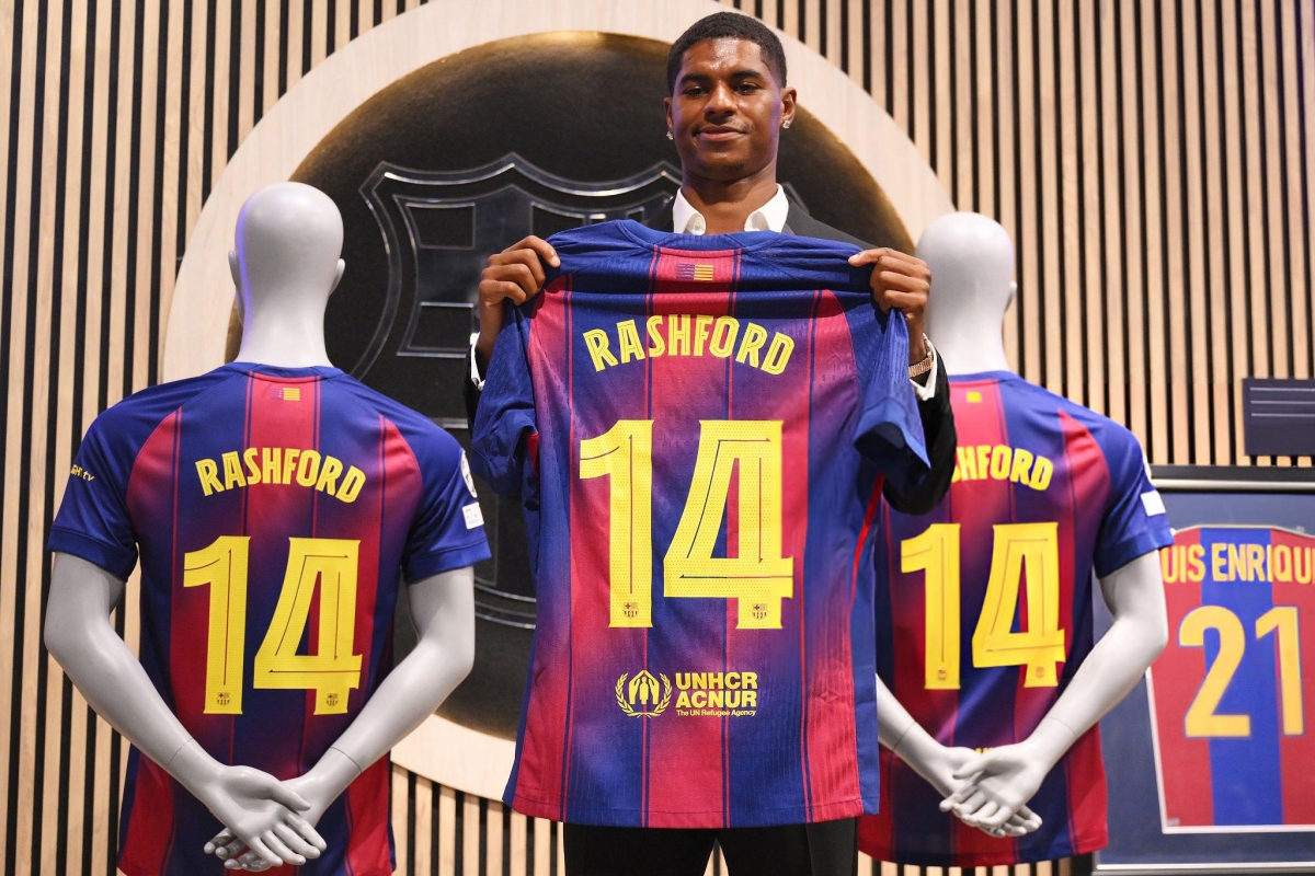 Marcus Rashford officially launched Barcelona