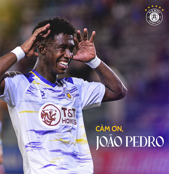 Striker Pedro broke up in Hanoi after the 2024/25 season 