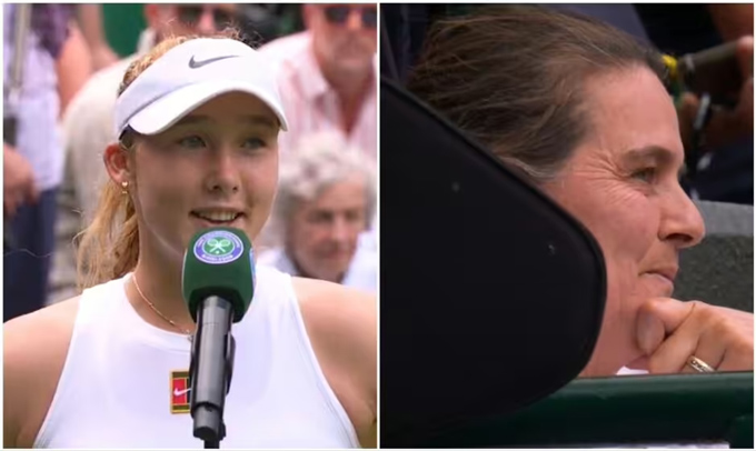 Andreeva answered frankly about how to practice, causing Conchita Martinez coach to shake his head and laugh