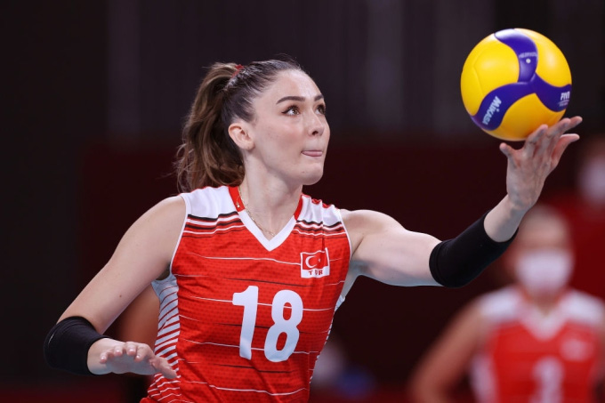 Beautiful Volleyball player Zehra Gunes of Türkiye