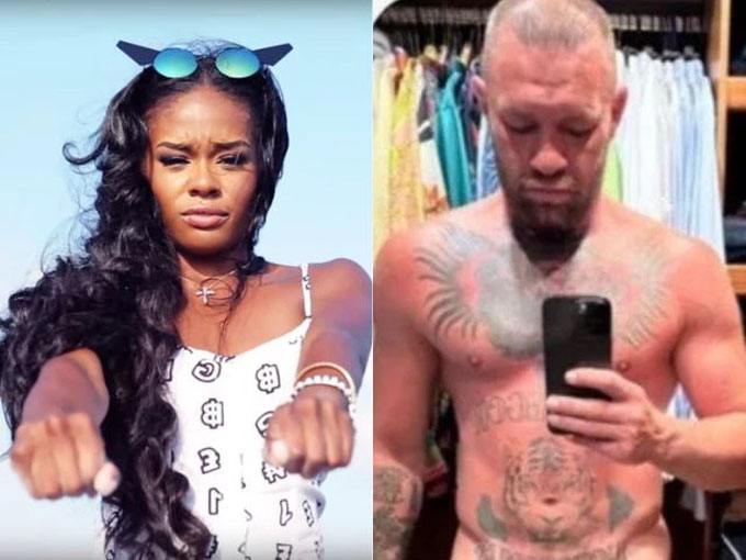 The female rapper Azealia Banks accused McGregor for sending her nude photos