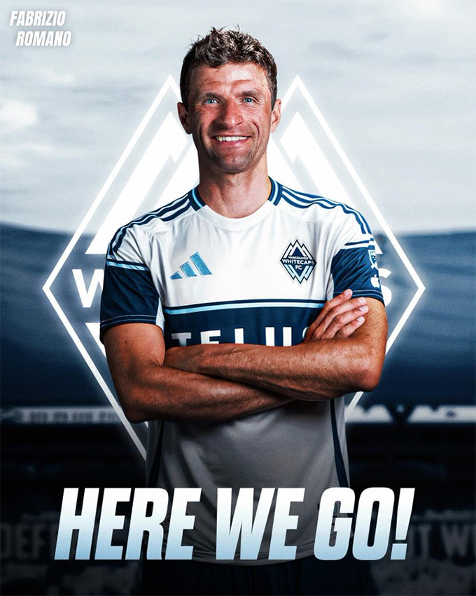 Muller will wear Vancouver Whitecaps