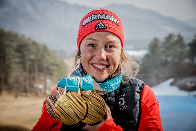 Dahlmeier won 3 winter Olympic medals