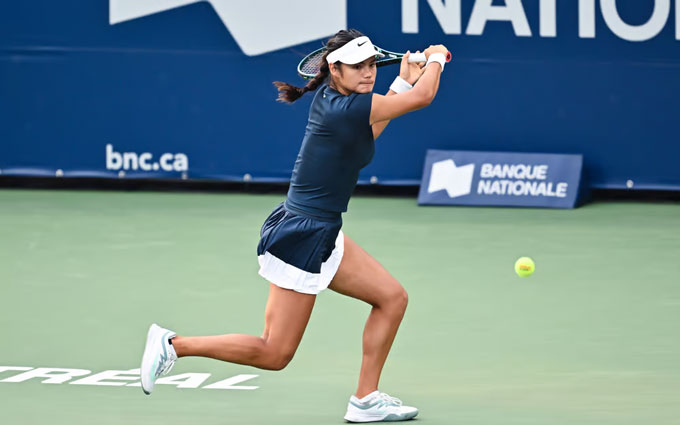 Raducanu is showing impressive performance