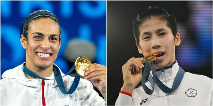 The controversy of gender in sports after the case of two transgender athletes, the iMane Khelif (left) and Lin Yu-Ting, won the gold medal