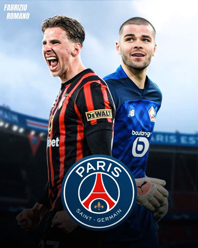 PSG welcomes Chevalier and is about to close Zabarnyi (left)