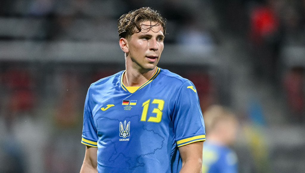 Zabarnyi in Ukraine's shirt