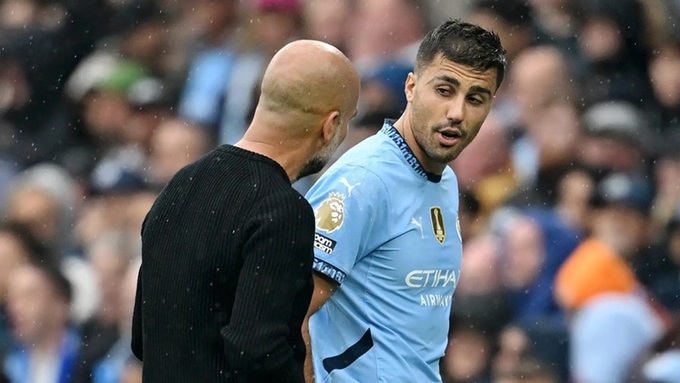 Coach Pep Guardiola tried to hold Rodri, but did not seem to lose