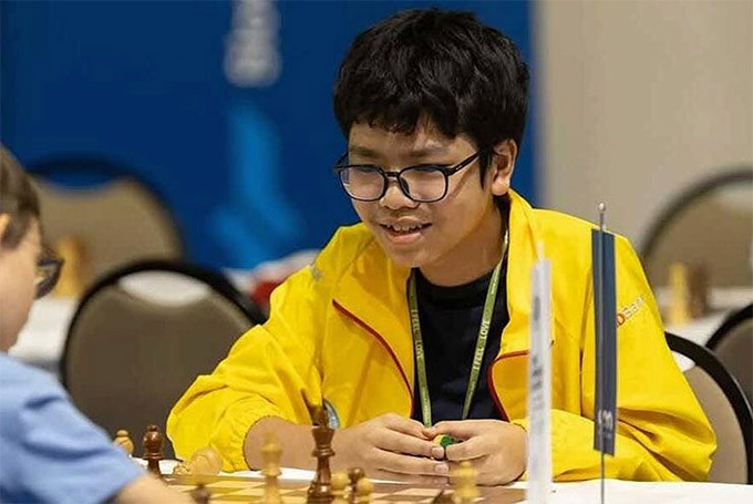 Khuong Duy in the tournament in Dortmund