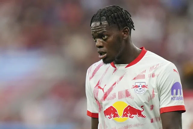 Castello Lukeba is playing football in Germany for Leipzig