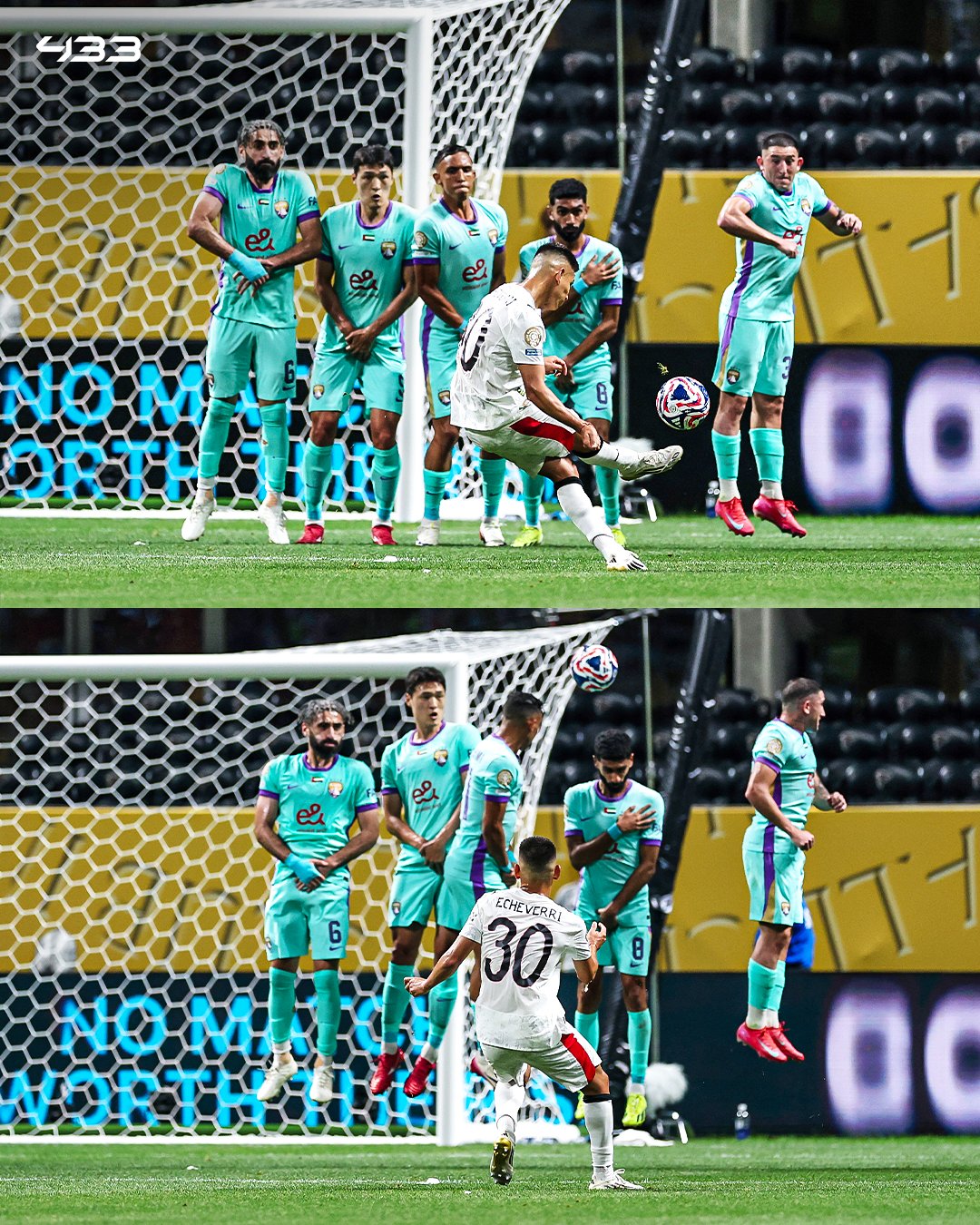 Echeverri used to take a long -term leave because of a beautiful goal after a goal against Al Ain