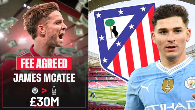Man City also had good sales deals like Mcatee (left) or Alvarez