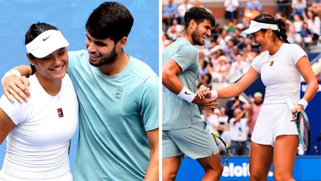 Raducanu and Alcaraz have lost but still happy