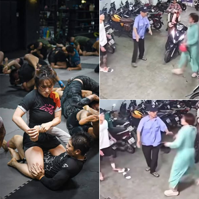 The image cut from the beautiful girl's clip defeated the tattooed young people