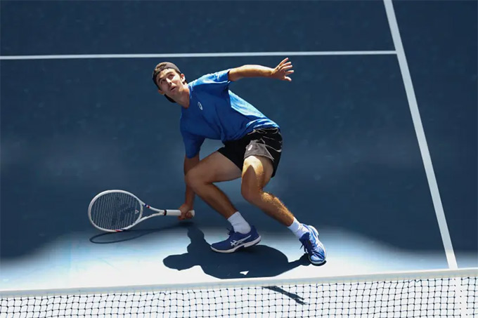 Sachary Svajda has caused many difficulties for Djokovic
