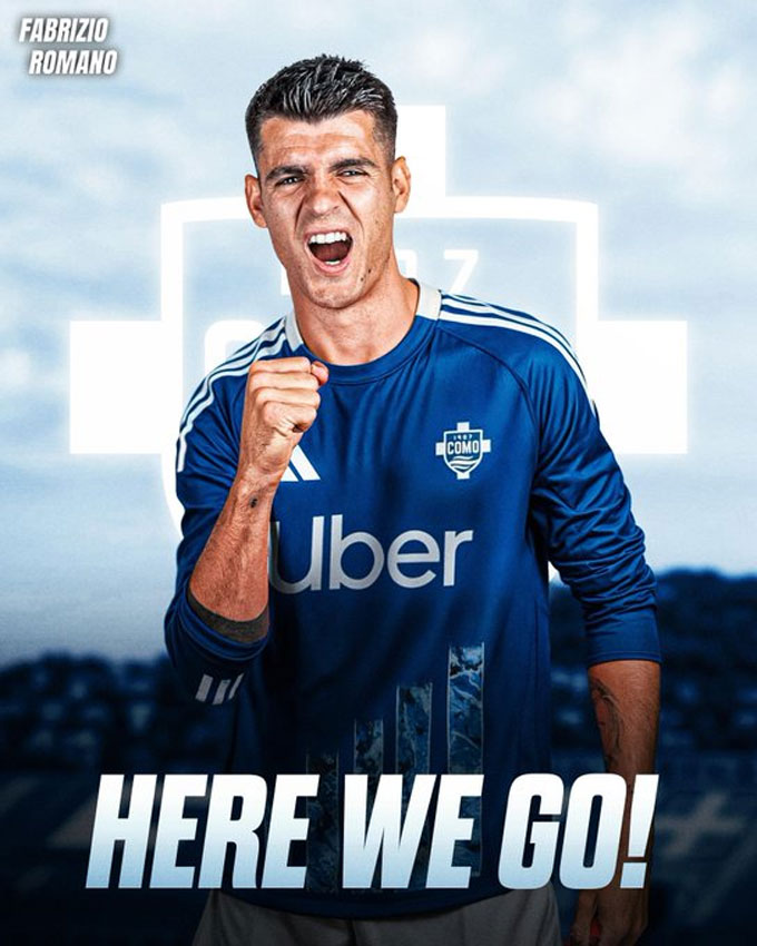 Romano transfer expert confirmed Morata joined Como