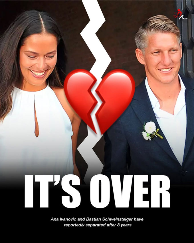 Ivanovic and Schweinsteiger have just divorced in April