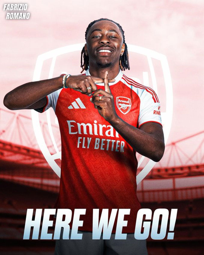 Romano confirmed Arsenal had reached an agreement to recruit Eze